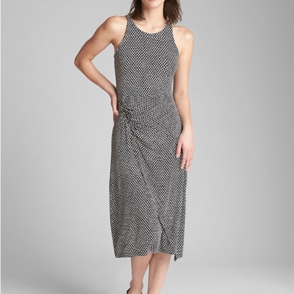 Gap Cinched Waist Tank Midi Dress
